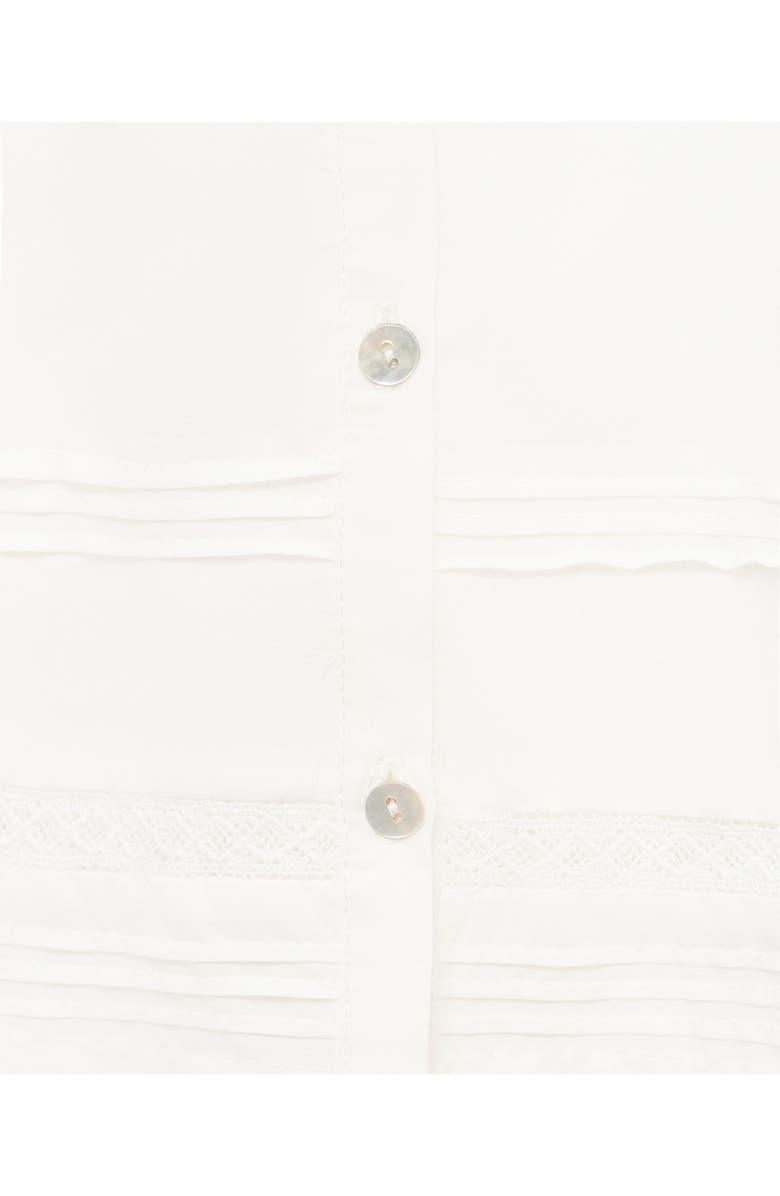 MANGO Pintuck Accent Sleeveless Cotton Nightgown, Alternate, color, 