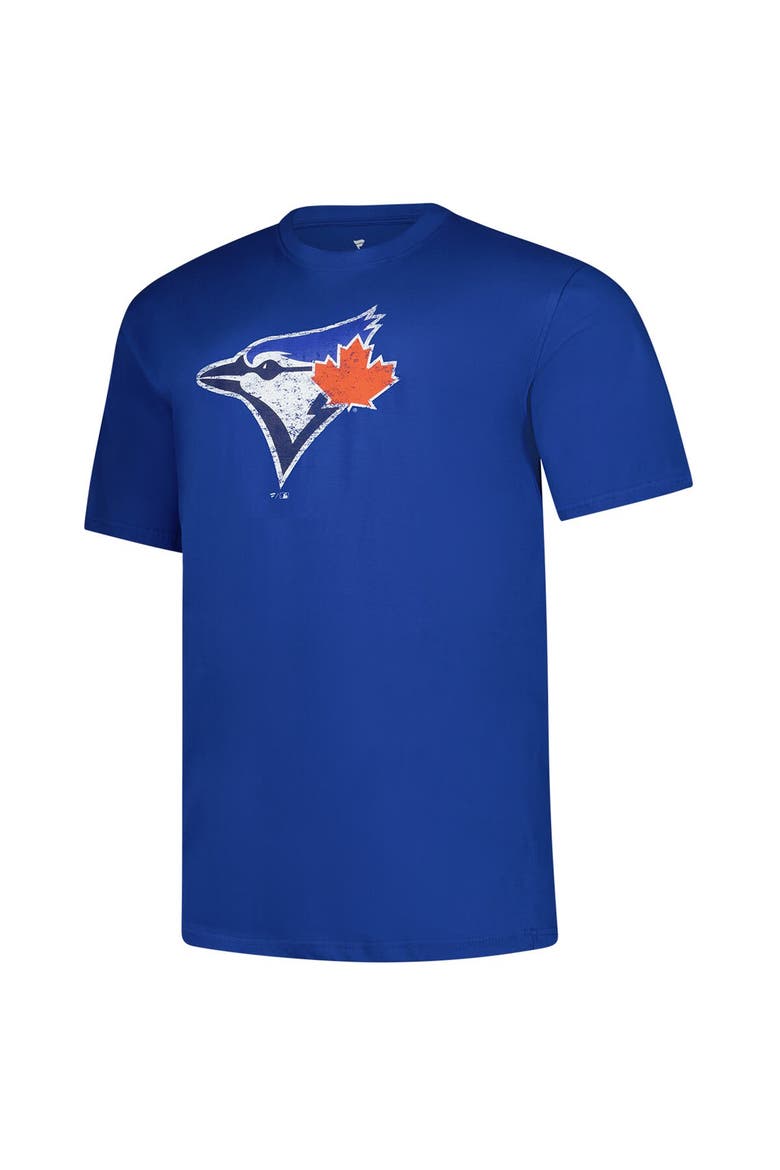Men's Profile  Royal Toronto Blue Jays Big & Tall Distressed Logo T-Shirt, Alternate, color, Royal