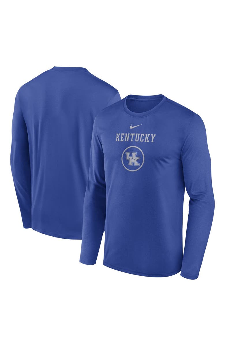 Nike Men's Nike Royal Kentucky Wildcats 2024 On-Court Basketball Practice Legend Performance Long Sleeve T-Shirt, Main, color,