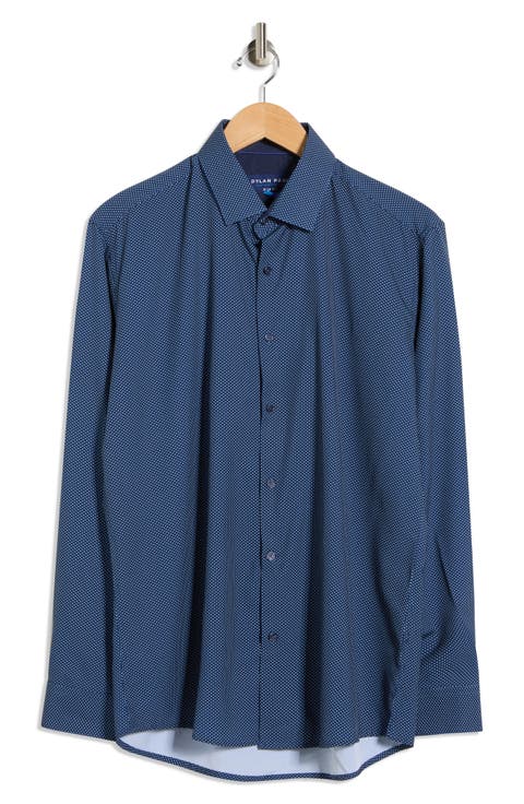 Slim Fit Perfect Stretch Long Sleeve Button Down Shirt