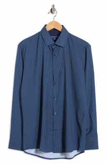 DYLAN PARK Slim Fit Perfect Stretch Long Sleeve Button Down Shirt