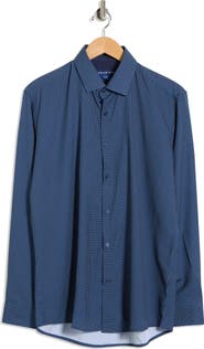 DYLAN PARK Slim Fit Perfect Stretch Long Sleeve Button Down Shirt