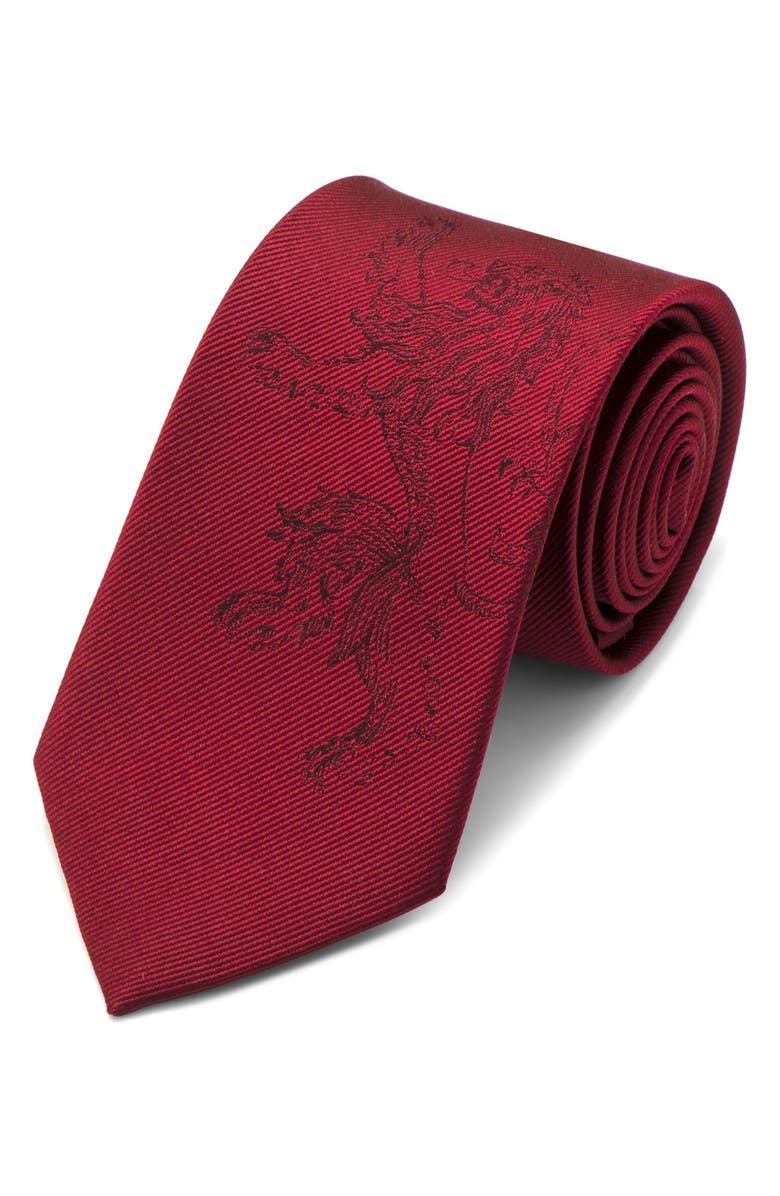 Cufflinks, Inc. Game of Thrones Lannister Silk Tie, Main, color, Red