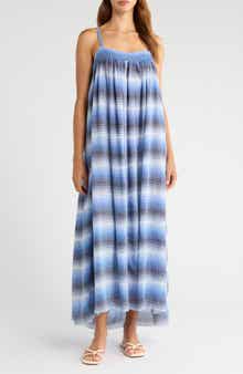 lemlem Eda Stripe Cotton Cover-Up Sundress