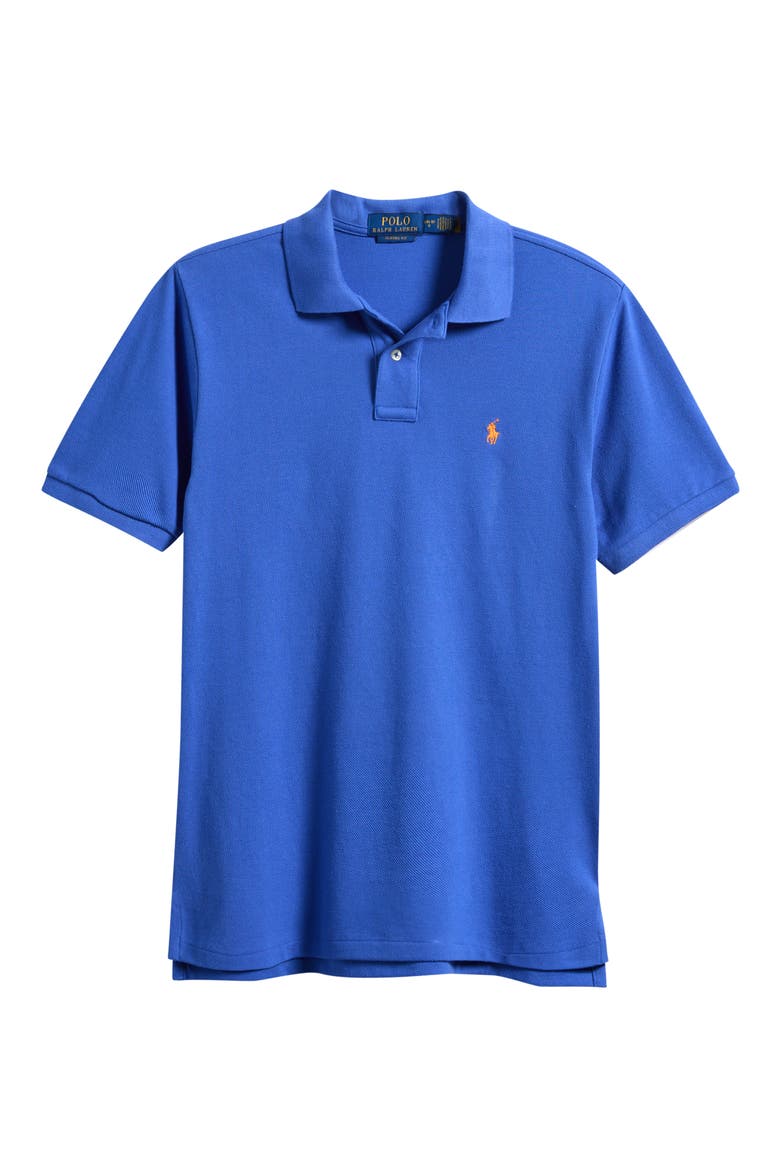 Kids' Basic Solid Cotton Piqué Polo, Main, color, NEW IRIS BLUE