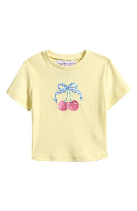 Kids' Cherry Embroidered T-Shirt (Big Kid)