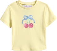 Vintage Havana Kids' Cherry Embroidered T-Shirt