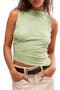 Fall For Me Sleeveless Linen Blend Top