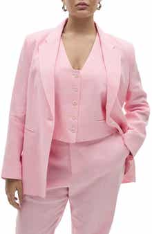 MANGO Boreli Linen Vest