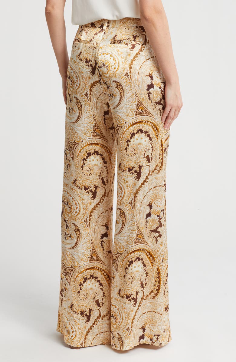 L'AGENCE Pilar Paisley Wide Leg Pants, Alternate, color, 