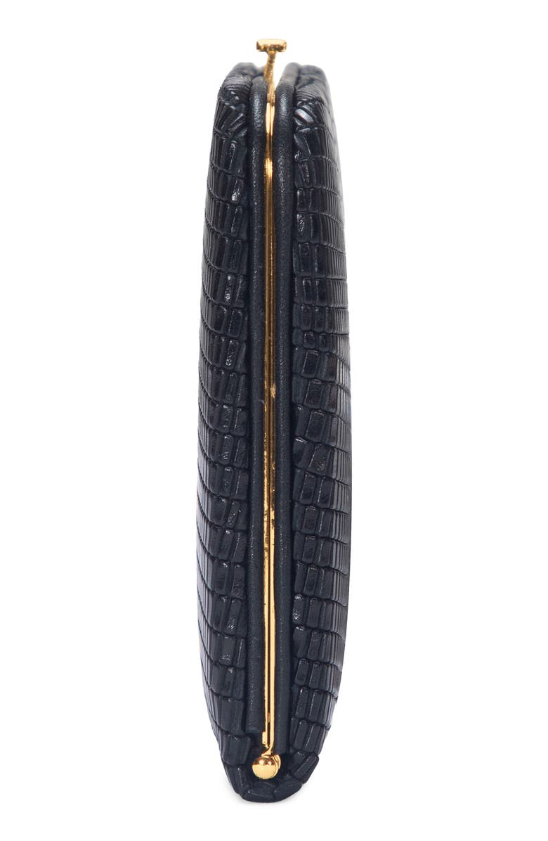 Vince Lizard Embossed Leather Frame Wallet, Alternate, color,