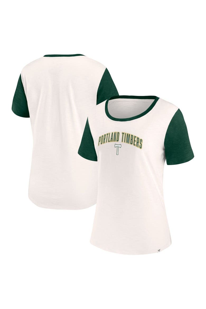 Women's Fanatics Branded Cream Portland Timbers Volley T-Shirt, Main, color, Cream