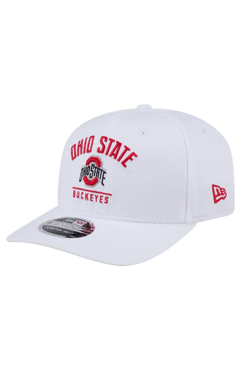 New Era Men's New Era White Ohio State Buckeyes 9SEVENTY Team Stretch-Snap Adjustable Hat, Main, color, White