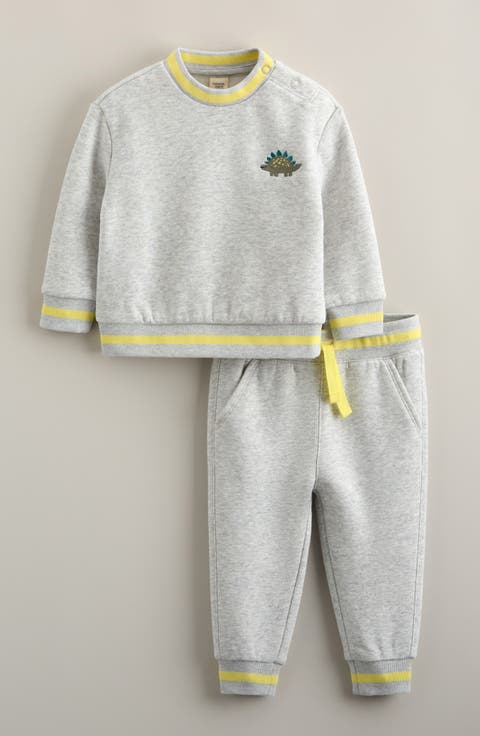 Embroidered Sweatshirt & Joggers Set