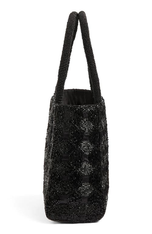 Lk Bennett Valerie Bungle Bead Top Handle Bag In Black