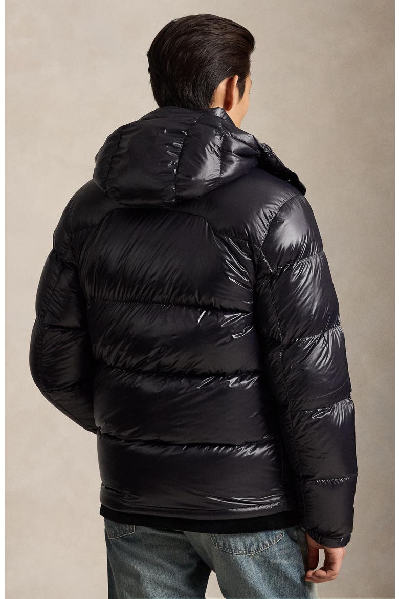 The Gorham Glossed Down Jacket, Alternate, color, POLO BLACK GLOSSY