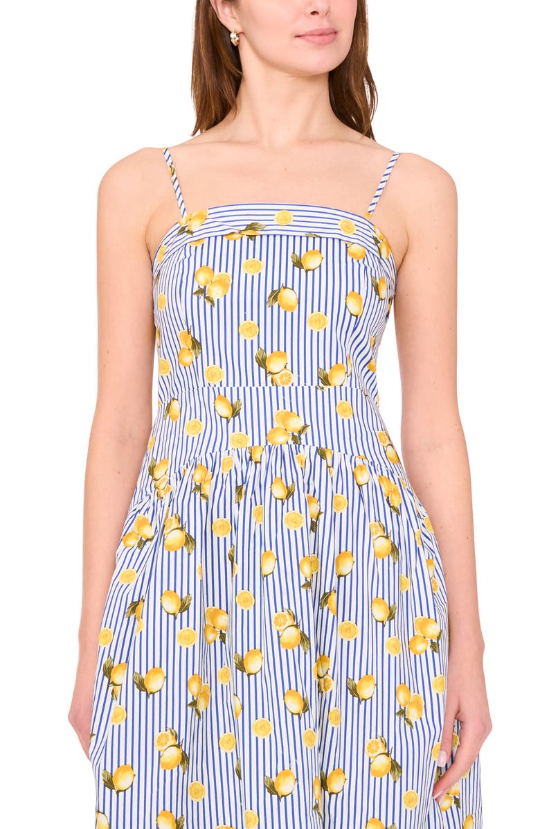 CeCe Drop Waist Sundress, Alternate, color, Lemonade
