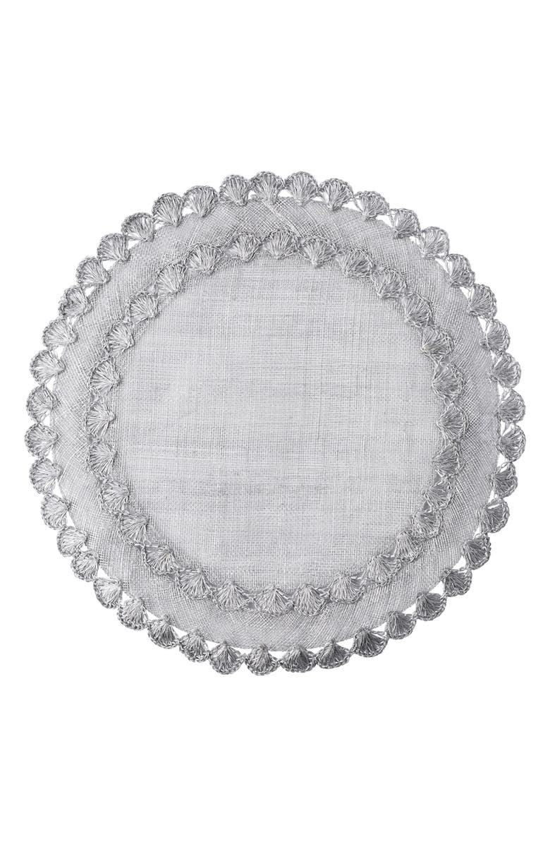Juliska Isadora Placemat, Main, color, Silver