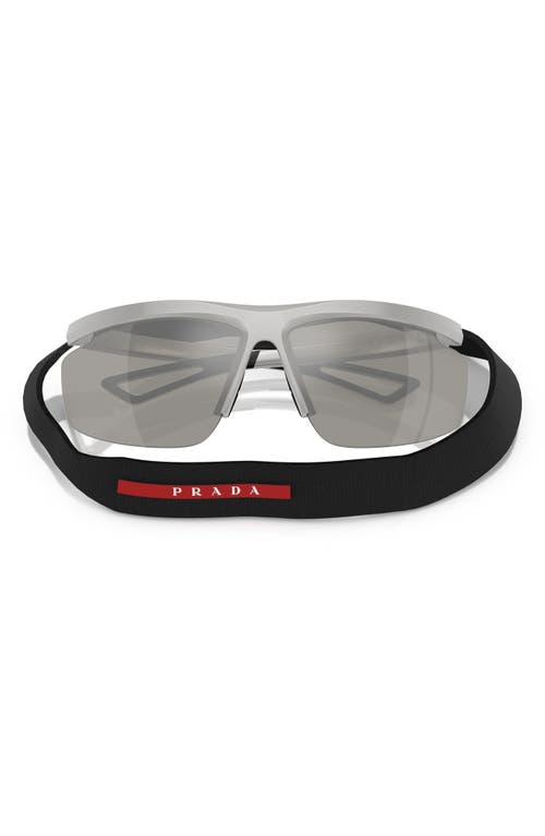 Prada Linea Rossa 96mm Gradient Pillow Sunglasses In Grey Mirror