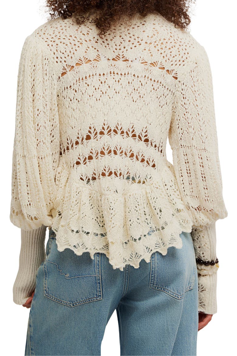Lucinda Semisheer Sweater, Alternate, color, IVORY