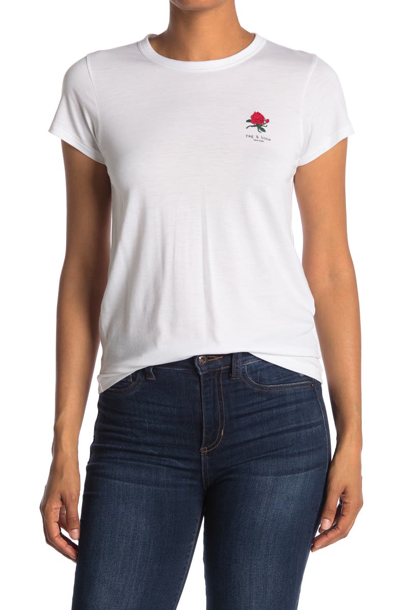 rag & bone Rose Tee, Main, color, 