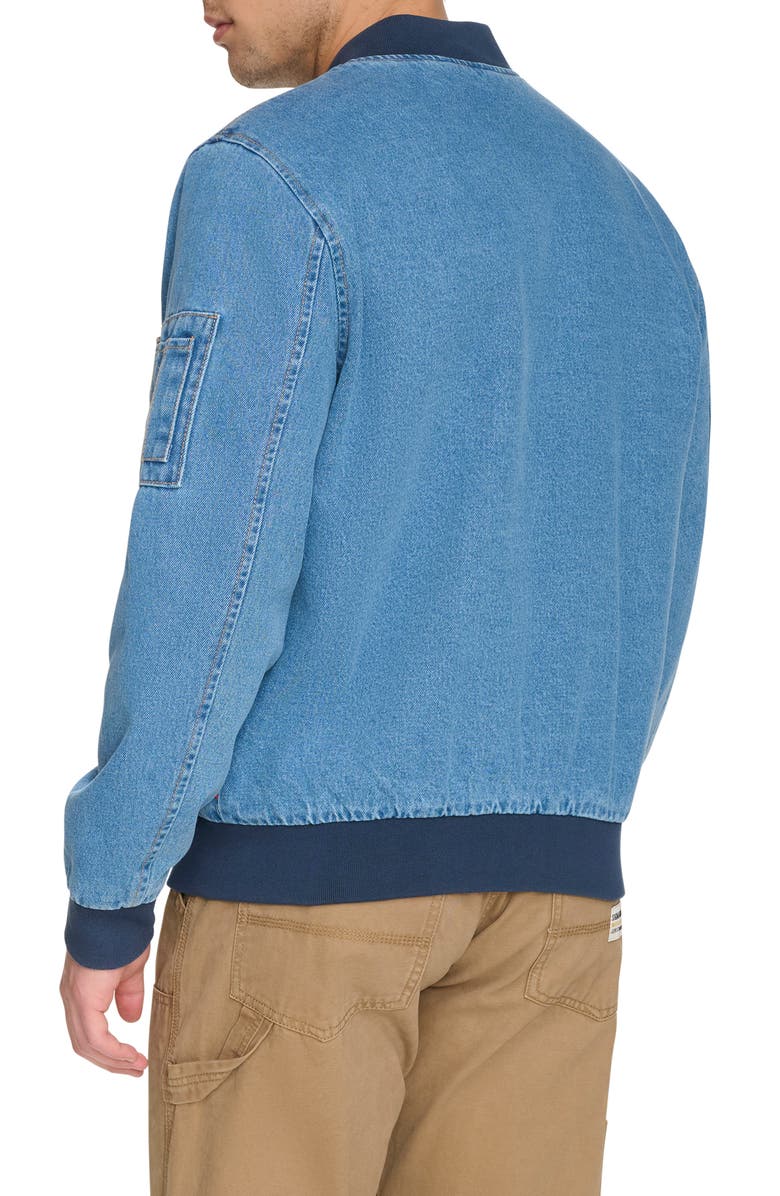 Levi's<sup>®</sup> Western Denim Bomber Jacket, Alternate, color, Medium Wash Denim