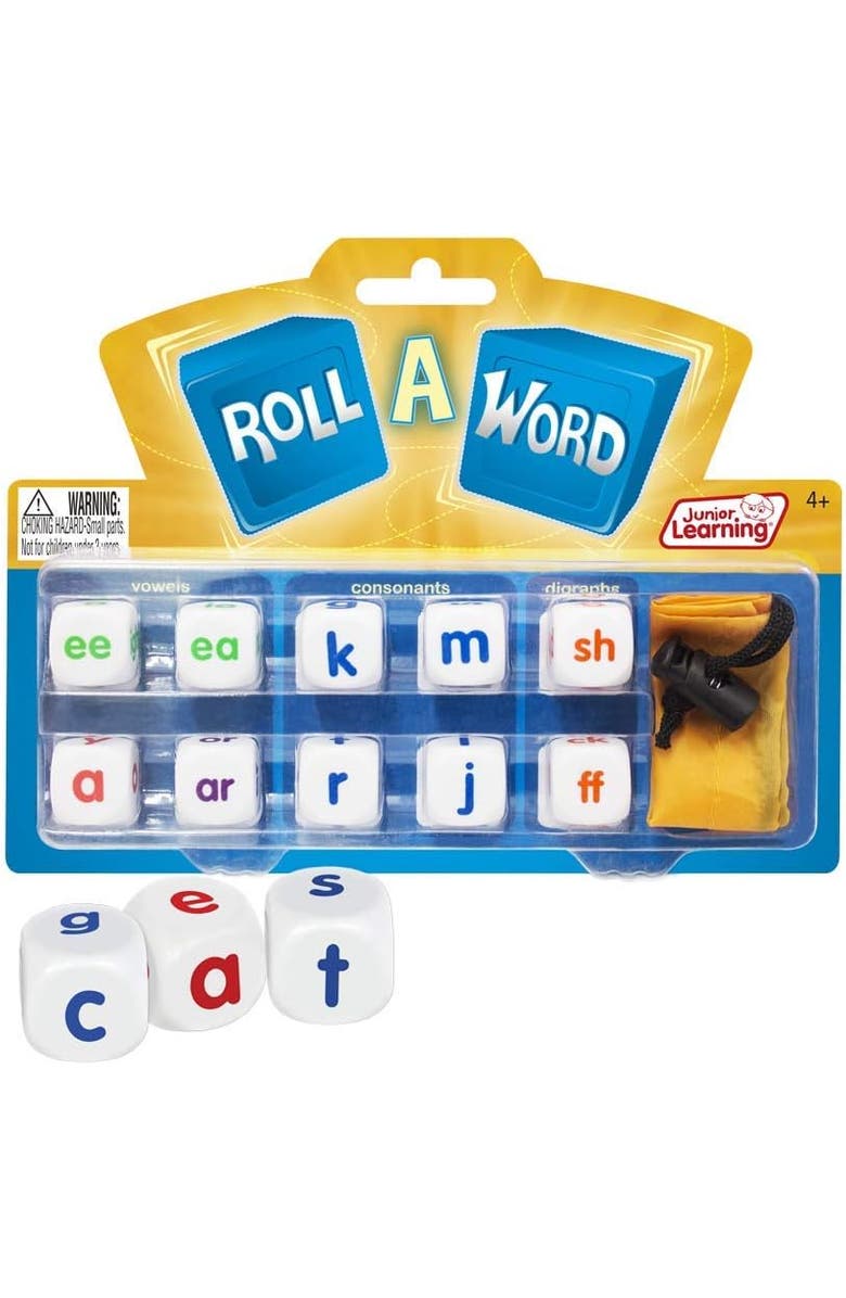 Junior Learning Roll A Word Game, Alternate, color, 