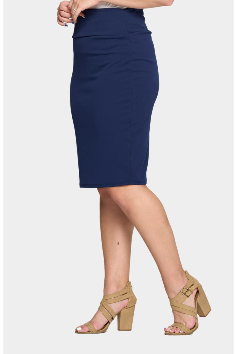 Molly Pencil Skirt, Alternate, color, NAVY