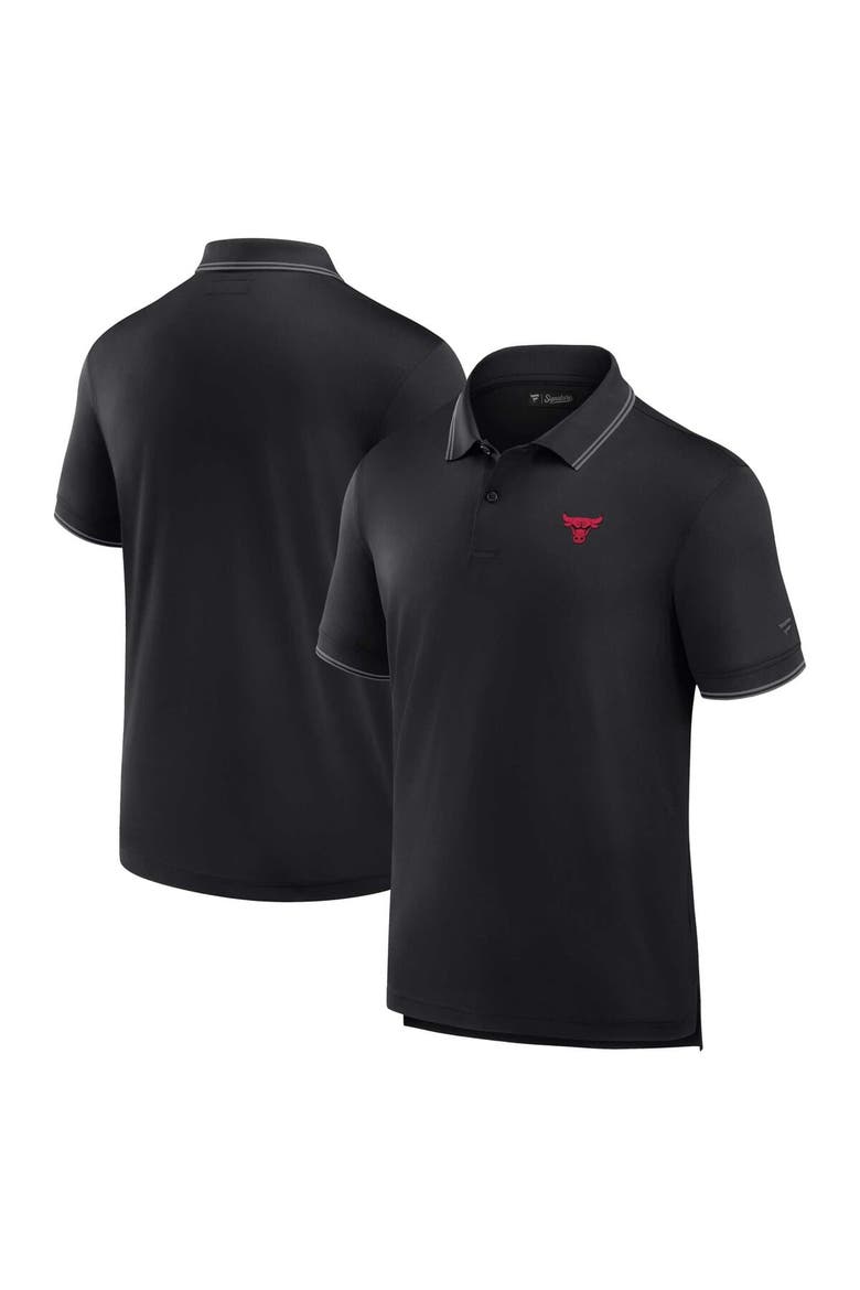 Men's Fanatics Black Chicago Bulls Front Office Polo, Alternate, color, Black