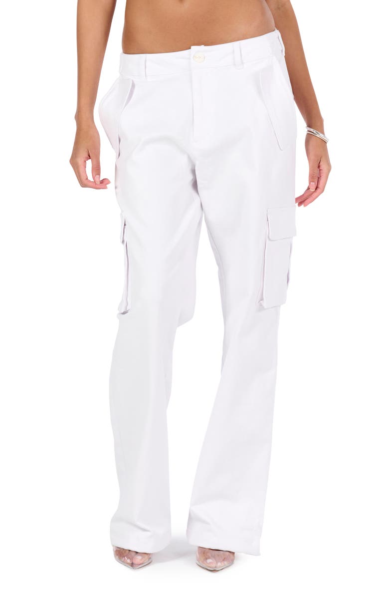 Naked Wardrobe Cargo Pants, Main, color, White