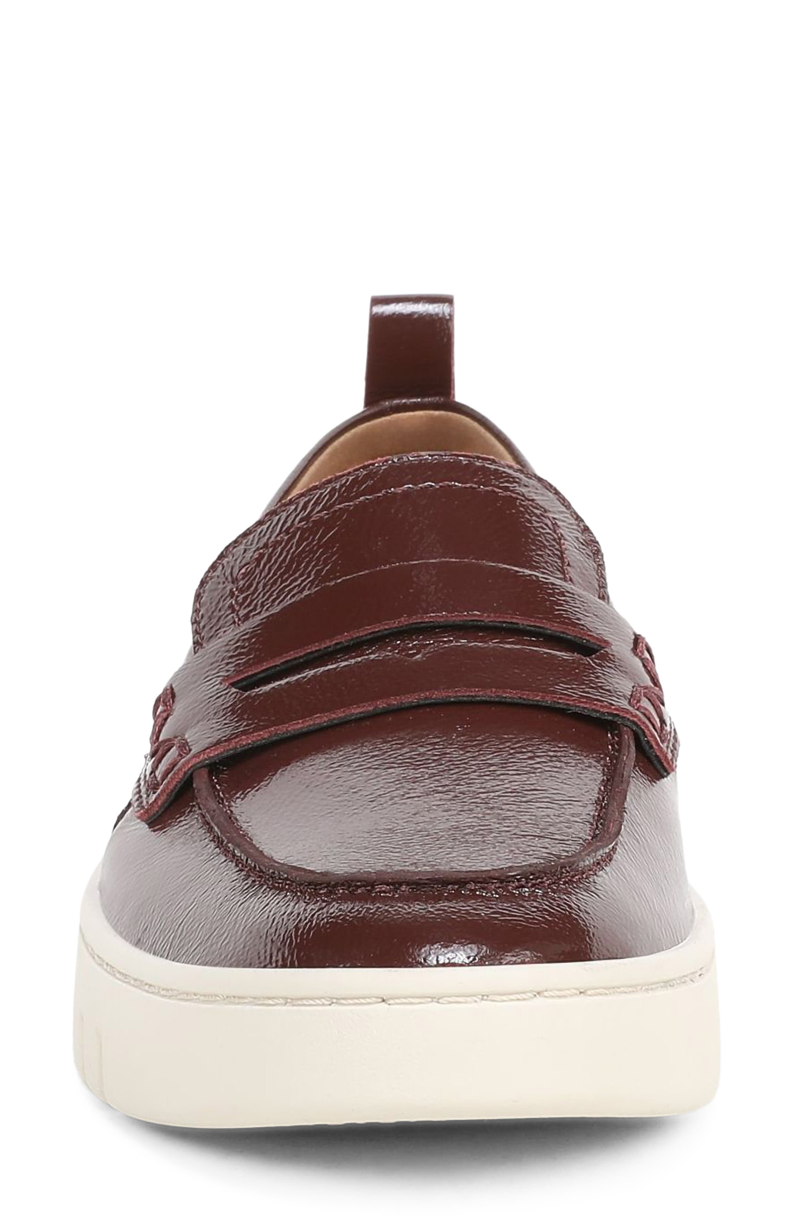 Vionic Uptown Penny Loafer, Alternate, color, Mulled Wine Leather