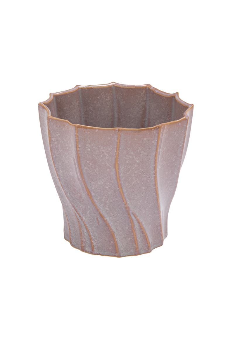 Swirled Planter in Reactive Glaze, Main, color, Purple