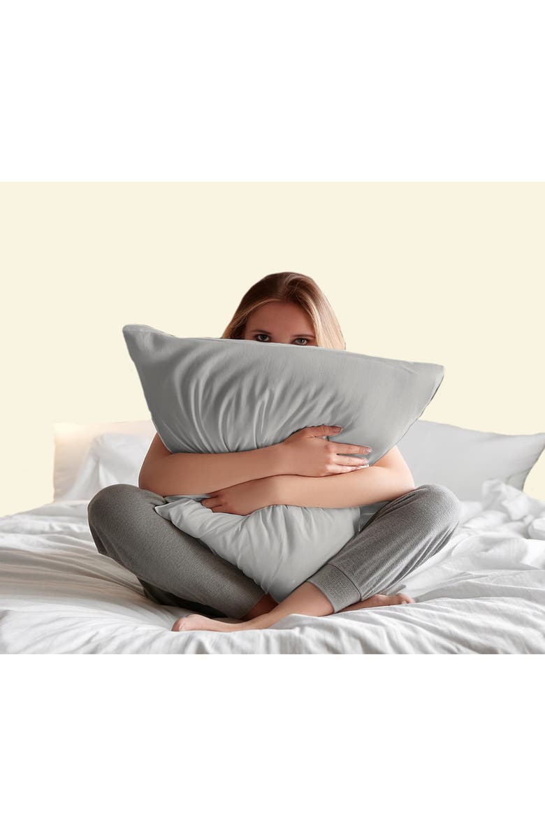 Vellux Snuggle Sheet Set, Alternate, color, Soft Gray