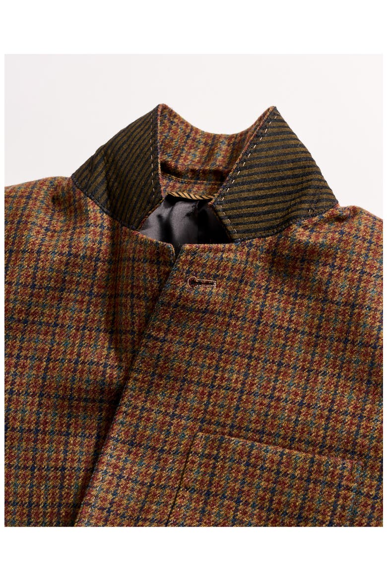 Archie Wool Houndstooth Check Jacket, Alternate, color, BROWN MULTI