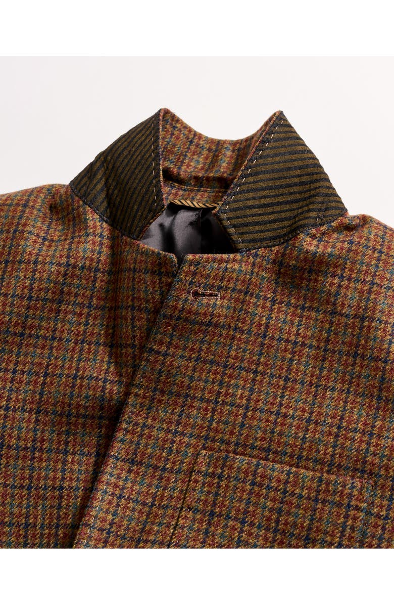 Billy Reid Archie Wool Houndstooth Check Jacket, Alternate, color, Brown Multi