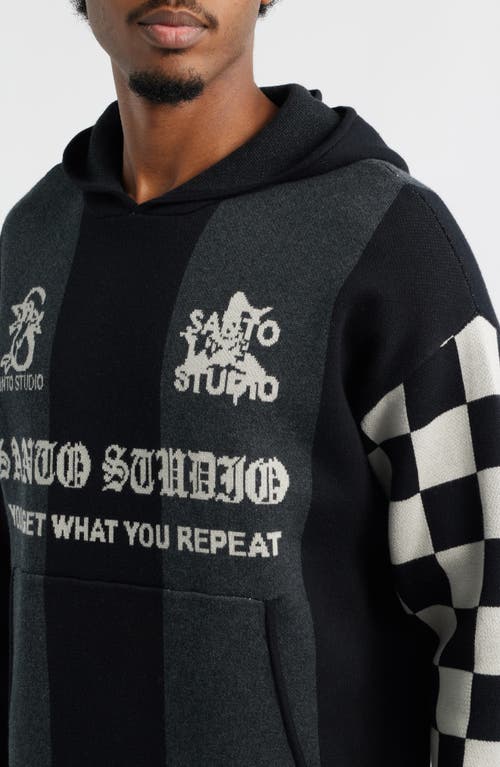 Santo Studio Palermo Knit Hoodie In Multi