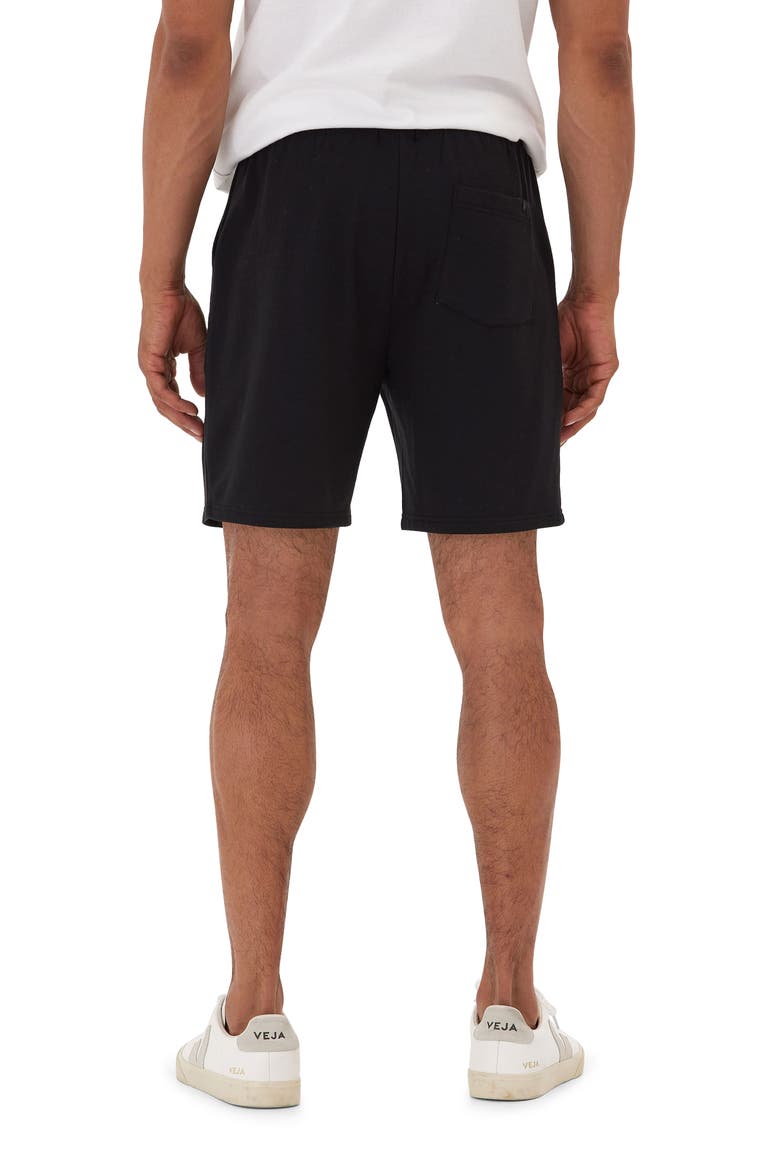 Casper Fleece Drawstring Shorts, Alternate, color, BLACK