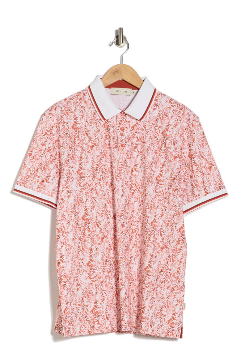 Pipe Trim Knit Polo, Alternate, color, PAPRIKA