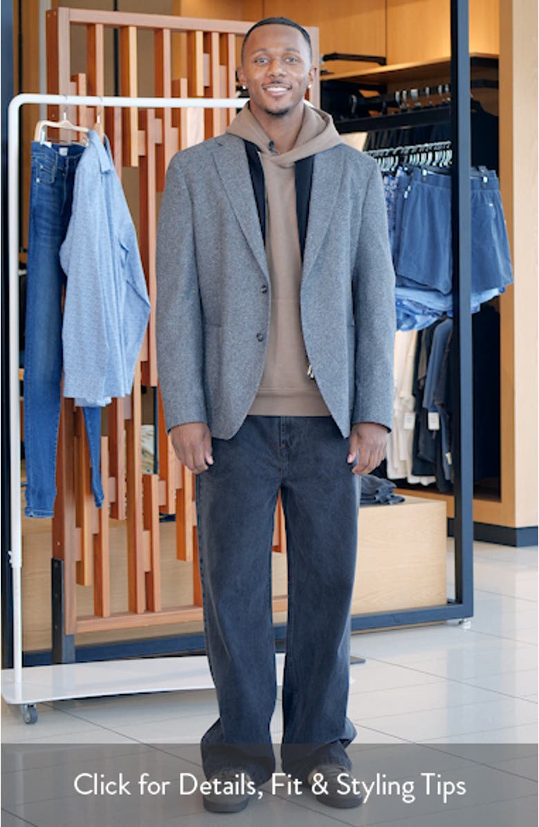 Hutson Slim Fit Wool Blend Bib Jacket, sales video thumbnail