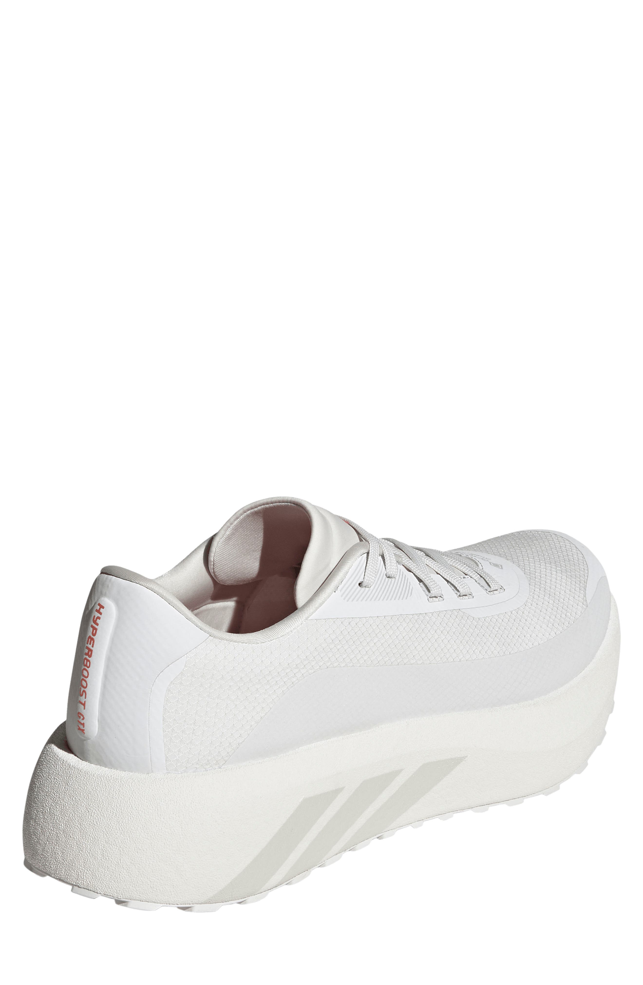 Hyperboost Gore-Tex Waterproof Running Shoe, Alternate, color, CRYSTAL WHITE/ GREY/ ORANGE