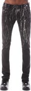 Cult of Individuality HVMAN Strat Punk Paint Splatter Stretch Super Skinny Jeans