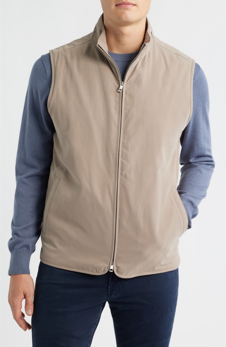 Peter Millar Bleecker Zip Vest, Alternate, color, Biscotti