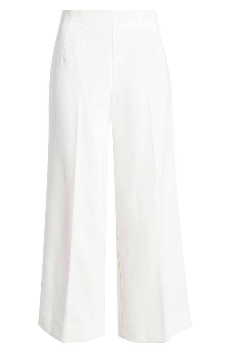 Open Edit Icon Crop Wide Leg Pants, Main, color, Ivory