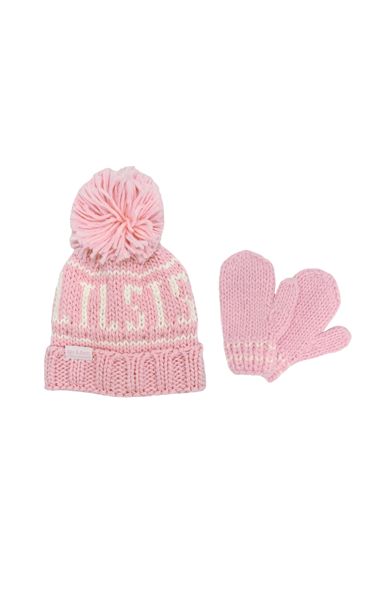 Bits & Bows Lil Sis Bobble Hat, Alternate, color, Pink