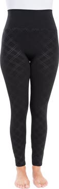 MUK LUKS Fleece Lined Leggings - 4" Waistband