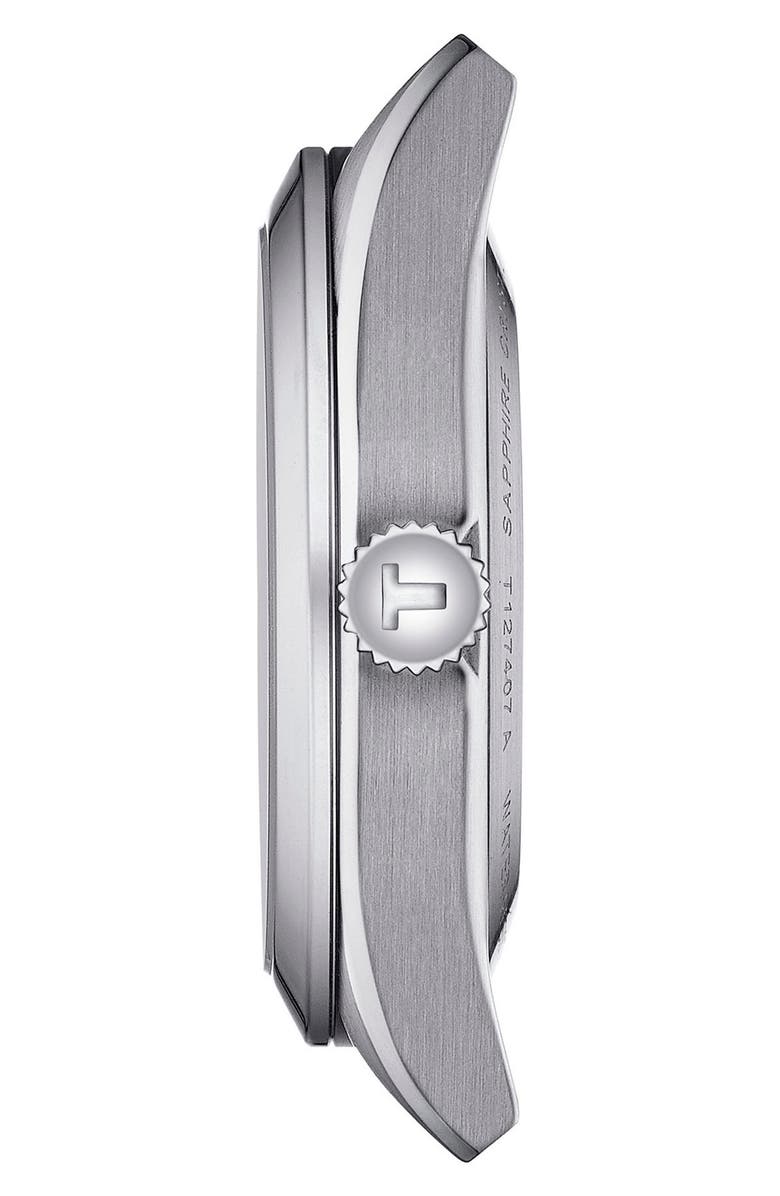 Tissot T-Classic Powermatic 80 Open Heart Bracelet Watch, 40mm, Alternate, color, Grey