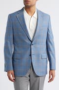 Peter Millar Hyperlight Soft Plaid Wool Sport Coat