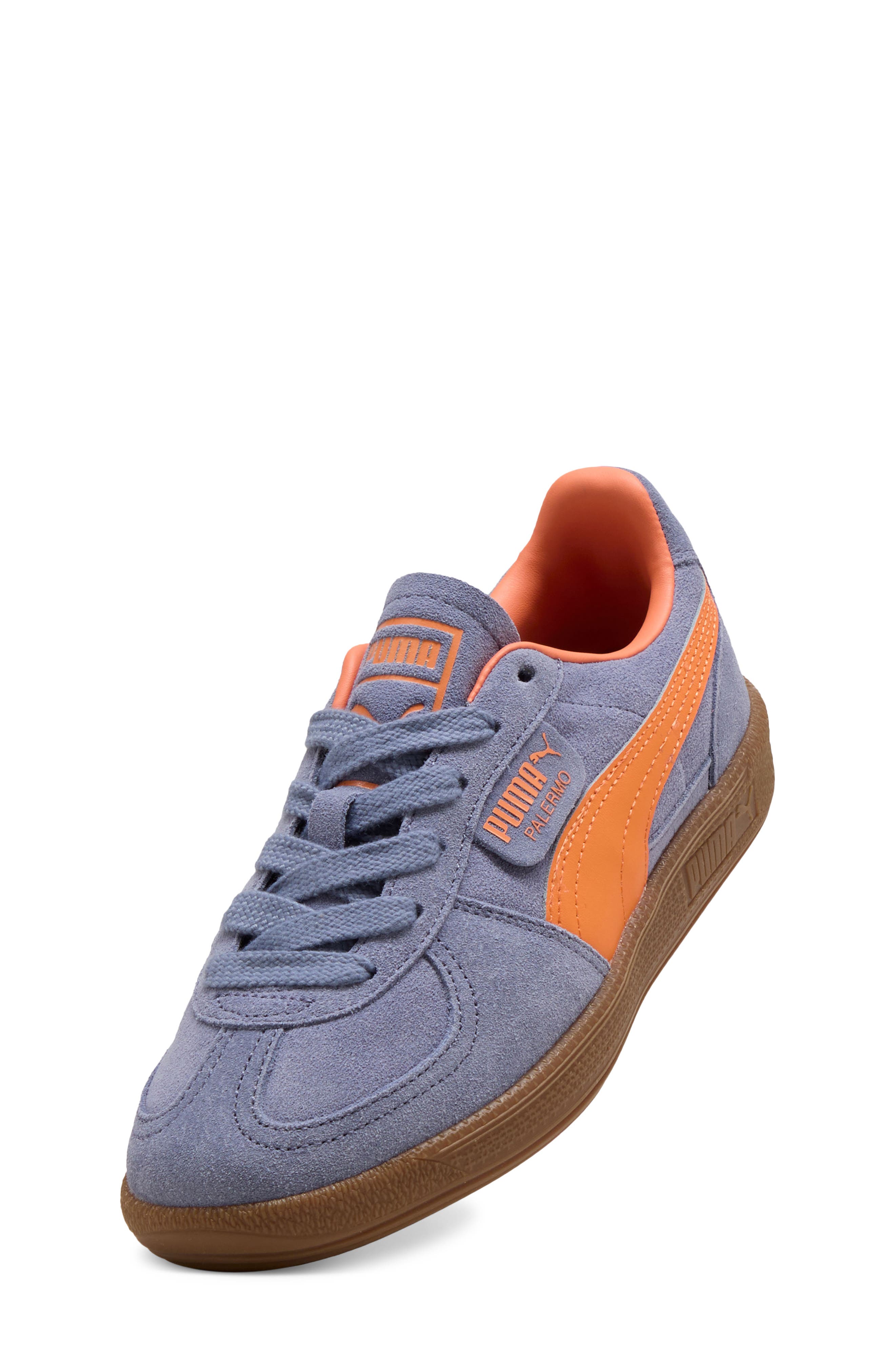 PUMA Kids' Palermo Sneaker, Alternate, color, Gray Sky/ Melon Glow
