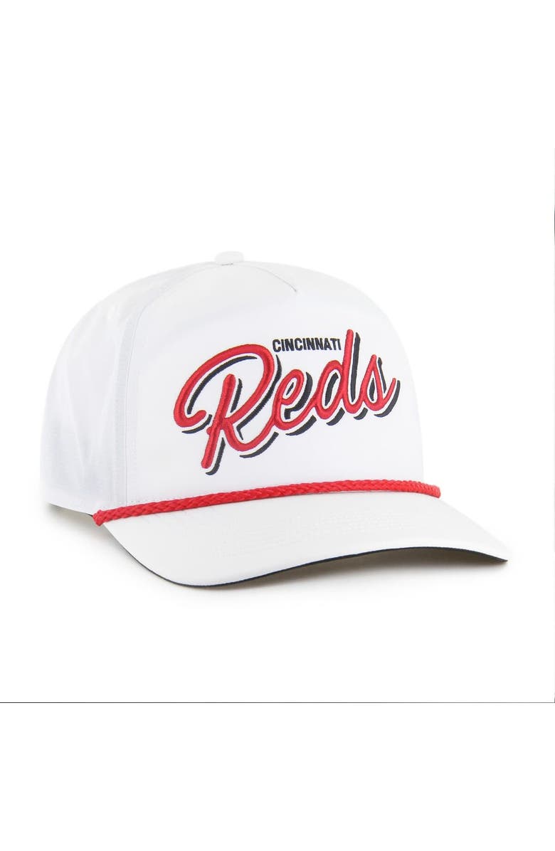 '47 Men's '47 White Cincinnati Reds Brrr Fairway Hitch Adjustable Hat, Alternate, color, White