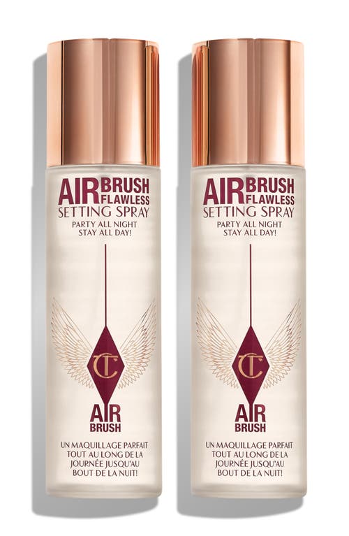 Charlotte Tilbury Airbrush Flawless Finish Setting Spray Duo $76 Value